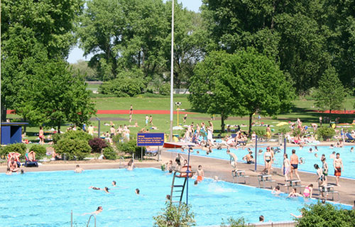 Strandbad Lörick, Freibad, Freibäder, Düsseldorf