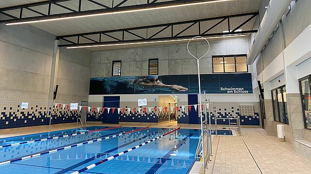 Das 25-Meter-Schwimmbecken in Benrath