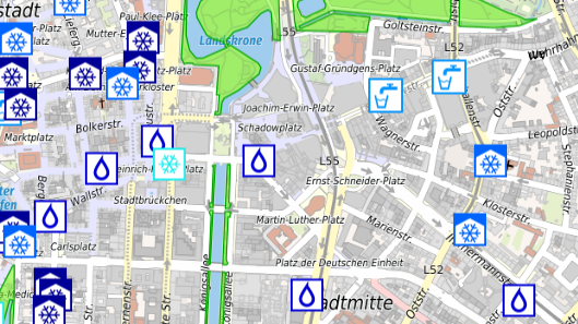 Ein Screenshot der Karte