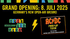 Plakat zum AC/DC Konzert