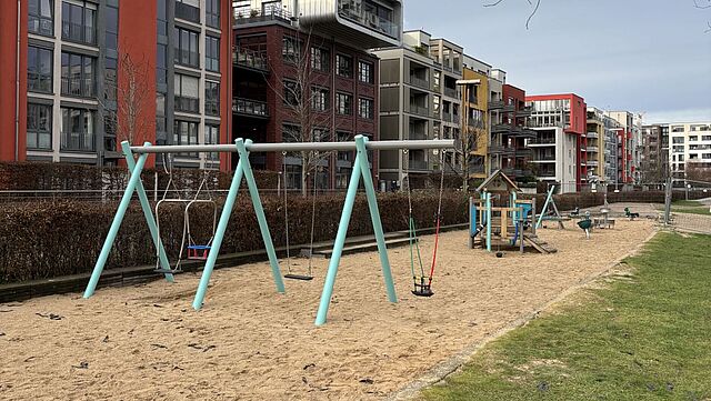 Ein Teil des Spielplatzes