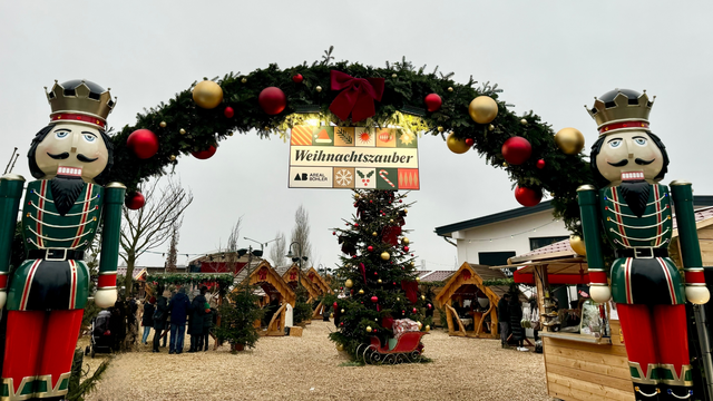 Eingang Areal Böhler Weihnachtsmarkt