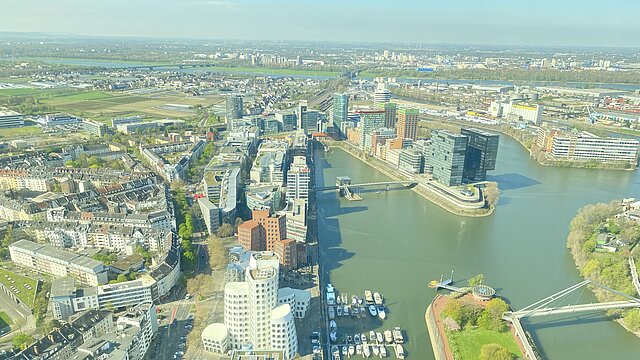 Medienhafen von oben