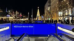 Eingang zur U-Bahn Station Heinrich-Heine-Allee