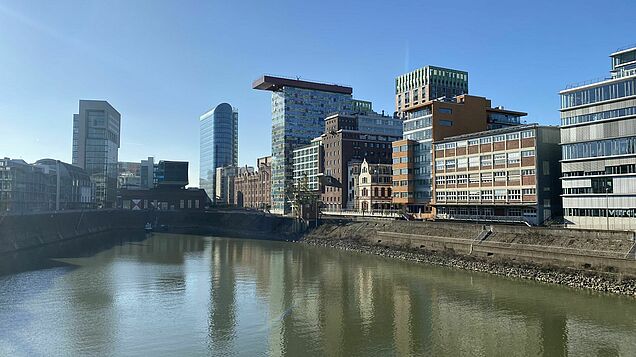 Der Medienhafen in Düsseldorf