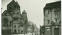 Düsseldorfer Synagoge und Schauspielhaus vor 1938