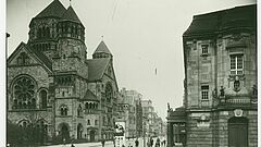 Düsseldorfer Synagoge und Schauspielhaus vor 1938